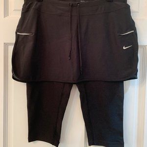 Nike Women's Dri-Fit Running Capri Skort!